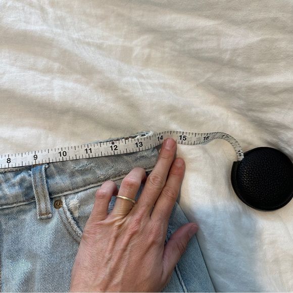 Rolla’s Claudia High Waisted Distressed Rip Jean Skirt A-Line Denim Size 25 - Picture 5 of 6